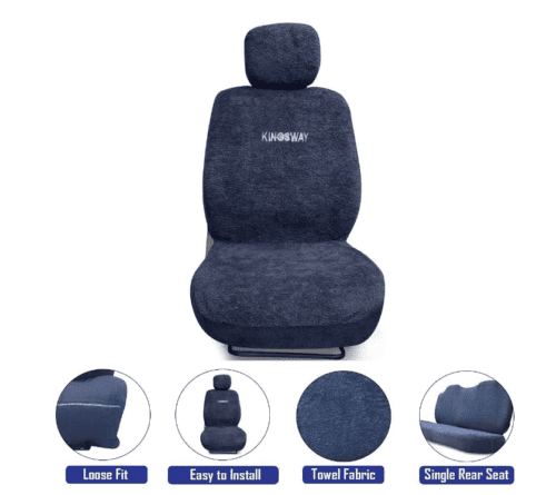 Towel Fabric Car Seat Covers Compatible with Skoda Kushaq - Image 3