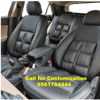 Puffy Pu Leather Car Seat Cover Skoda Kushaq
