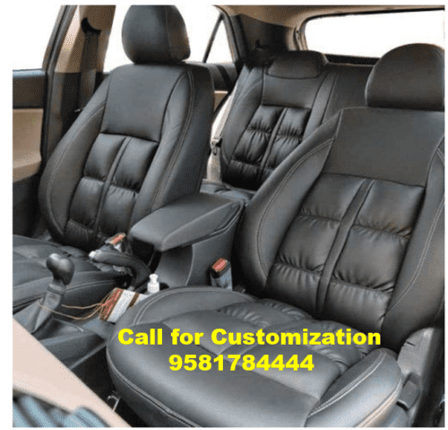 Puffy Pu Leather Car Seat Cover Skoda Kushaq
