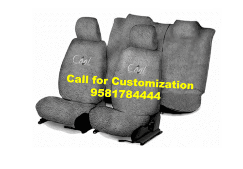 Cotton Car Seat Cover For Skoda Rapid Grey Color