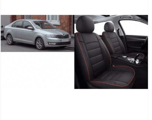 Leather Car Seat Cover For Skoda Rapid - Image 2