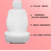 Skoda Fabia Car Cotton Seat Cover White Color - Image 3