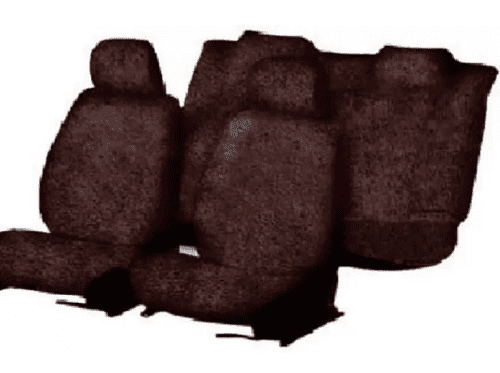 Cotton Car Seat Cover For MG Hector brown color - Image 2