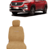Cotton Car Seat Cover For MG Hector Beige Color - Image 2