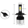 LED 50W Headlight bulb H4 Type for Maruti Alto - Image 3