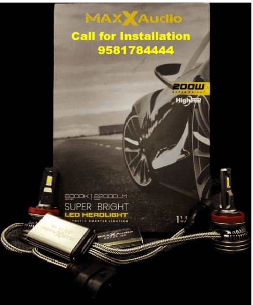 MG Hector Car MaxxAudio H4 200Watt LED Headlight 2200LM